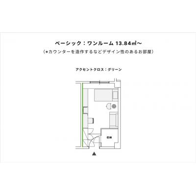 《人気の中央線エリア｜新宿・東京へも1本》旅するように暮らす荻窪マンスリー🧳の間取り図