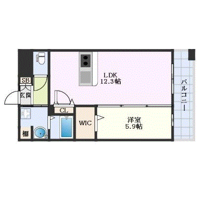 マンスリーリブマックス菊陽町スリー■エグゼ【1LDK・駐車場付・設備充実】≪エクセレントシリーズ≫の間取り図