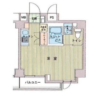 【60日以上の利用でお得🌈】【禁煙🚭】マイナビSTAYミライエ蔵前4丁目　702の間取り図