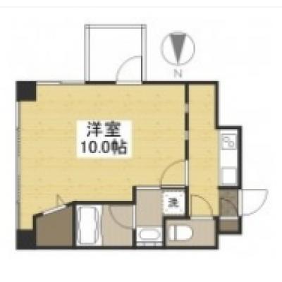 【🎉初期費用オフ｜お得なキャンペーン】【禁煙🚭/Wi-Fi無料🌐】マイナビSTAY岡山駅南　502の間取り図