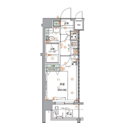 【🎉初期費用オフ｜お得なキャンペーン】【禁煙🚭】マイナビSTAY東京羽田WEST　408の物件間取り図
