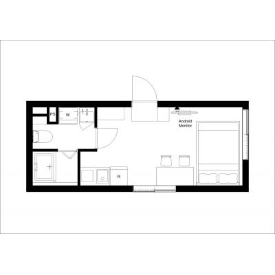 落合南長崎駅から徒歩7分！/新宿、両国、築地市場まで乗り換えなし/家具・家電完備/レピュア西落合レジデンス 501の間取り図