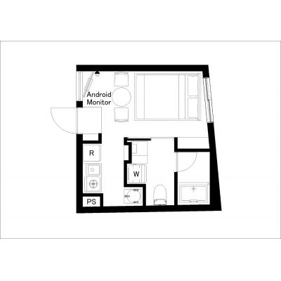 スカイツリー浅草エリア近く♪家具家電完備/フリーWifi/レピュア曳舟レジデンスII 302の間取り図