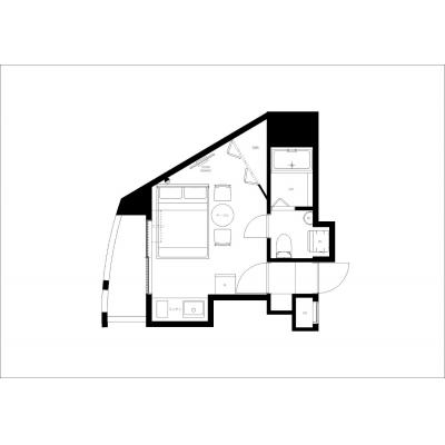 下落合駅徒歩3分！/ロフトあり/オシャレなデザイナーズ物件♪/レリオン下落合 505の間取り図