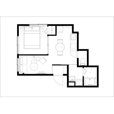 スカイツリーまで電車で5分/最寄り駅から徒歩10分/自然豊か/星空とRiviere 401の間取り図