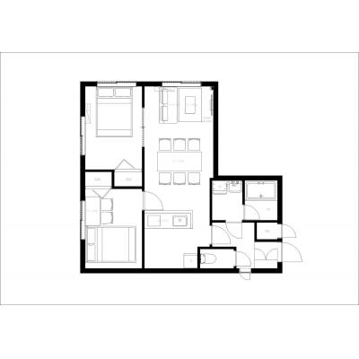 両国駅から徒歩7分！観光地へのアクセス良好/人気の下町エリア/最大人数6名/ヴィンテージCITY両国 101の間取り図