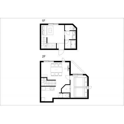 両国駅から徒歩7分！観光地へのアクセス良好/人気の下町エリア/最大人数6名/メゾネット/ヴィンテージCITY両国 102の間取り図