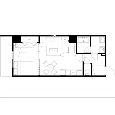 東京スカイツリー・浅草まで徒歩圏内/最寄り駅まで徒歩9分/観光にもピッタリ/ Daffitto押上II 605の間取り図