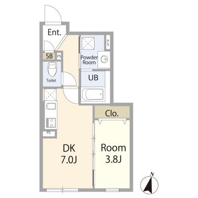 名古屋駅徒歩圏内！広めのお部屋リーデンス名古屋駅西の間取り図