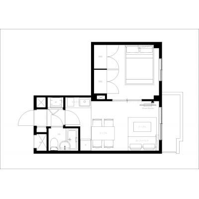 観光＆ビジネスにも最適/オートロック付きで安心♪ウインベルソロ東蒲田 301の間取り図