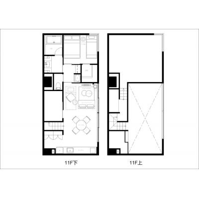 人気の港区エリア/お台場へのアクセス良好/海まで徒歩圏内/ザ・ケンジントン・レジデンス芝浦 1105の間取り図