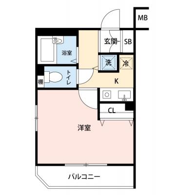 【🎉初期費用オフ｜お得なキャンペーン】【禁煙🚭/Wi-Fi無料🌐】マイナビSTAYミライエ井荻駅前　501の間取り図