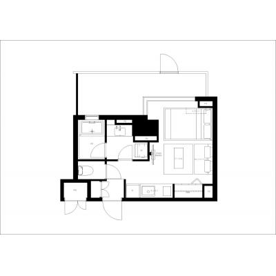 最寄リ駅から徒歩2分/都心へのアクセス良好/家具家電付き/VIA　LATTEA志村　506の間取り図