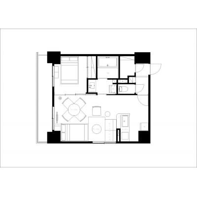 西11丁目駅から徒歩２分！通勤、通学、お出かけなどすべてが楽な好立地！/S-RESIDENCE円山鳥居前 602の物件間取り図