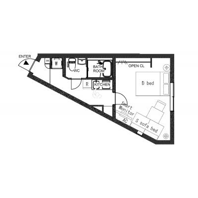 駅から徒歩5分！コンビニも徒歩5分圏内/2026年築/オートロック付きの物件/Ritzy八広 303の物件間取り図