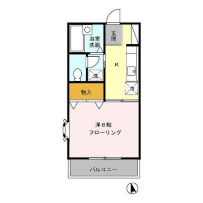 D-ROOMマンスリー【パナックス】インターネット使い放題！電子タバコのみOK！の間取り図