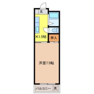 ★34号線すぐ★車移動が多い方には最高の立地★駐車場無料★wi-fi無料★GM鳥栖6の間取り図