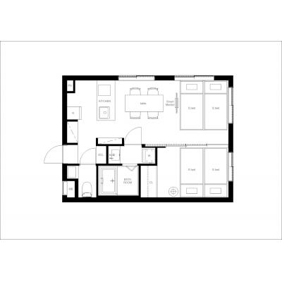 コンビニまで徒歩3分/西新宿五丁目駅から徒歩5分/人気の新宿エリア/Heureux西新宿 101の物件間取り図