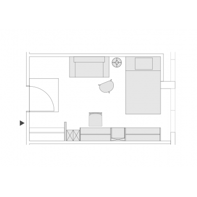 《池袋・新宿・渋谷まで約30分！》24Hモニター付きラウンジ｜一棟フルリノベ｜旅するように暮らす和光マンスリー🧳(209)の物件間取り図