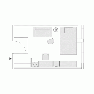 《池袋・新宿・渋谷まで約30分！》24Hモニター付きラウンジ｜一棟フルリノベ｜旅するように暮らす和光マンスリー🧳(325)の物件間取り図