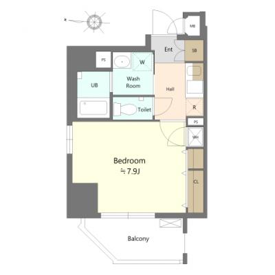 🌸🌸全期間“賃料60％OFF”実施中🌸🌳　5月(GW)の入居もお申込み承ります。【駅近🚃新大阪駅カラ徒歩4分♪】　クリスタルグランツ新大阪　🚭［No.1144050］の物件間取り図