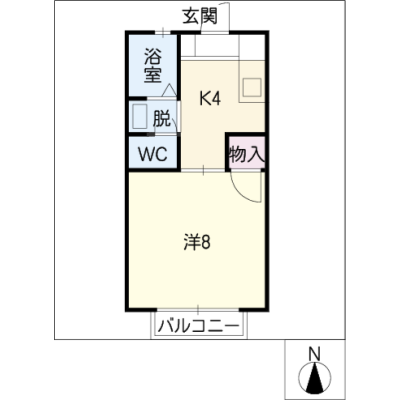 アルDEスリー東海通　B203の間取り図