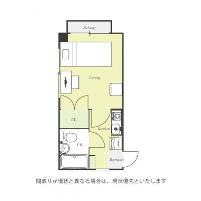 ユニオンマンスリー一之江１　203　1K・シングル☆【禁煙ルーム】人気の角部屋！女性も安心の室内洗濯機＆デスク・チェア＆たっぷり収納2ドア冷蔵庫など生活家電のあるお部屋■選べるWi-Fi格安レンタル中の物件間取り図