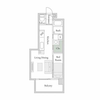 ホテルライクな高品質築浅マンション　ランドマーク西田TheReinSuites201の物件間取り図