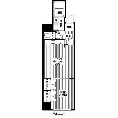 マンスリーステージ中野1LDK-typeの間取り図