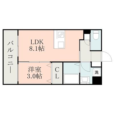 マンスリー光の森Ⅷの物件間取り図