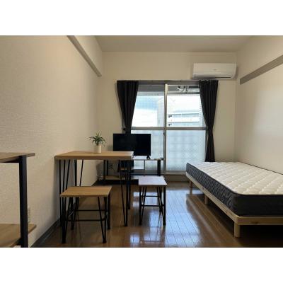 駐車場有🚗 家具家電付き✨いちばんちマンスリー南草津野路９丁目の間取り図