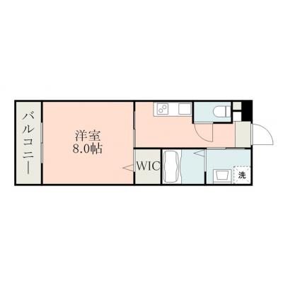 マンスリー大津町Ⅳの間取り図