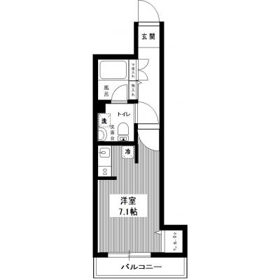 マンスリーステージ上板橋Ⅲ【インターネット無料！管理費無料！！25㎡以上】の間取り図