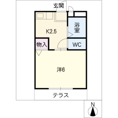 アルDEスリー名鉄柴田駅　106の間取り図