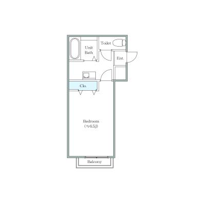 Oneupマンスリー八王子タイプA・タイプB【南向き日あたり良好・ネット無料・WIFI対応】の間取り図