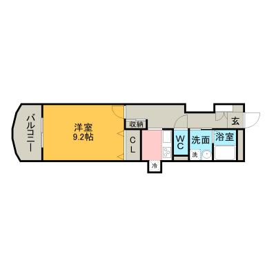 ACO江端町⭐オートロック＆エレベーター付き⭐※90日以上でご利用が可能となります。の間取り図