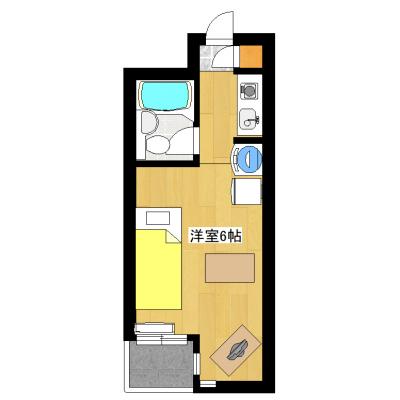 インターネット無料！希少なペット可物件です（犬猫ＯＫ）★RCマンション★3駅3路線使えて便利！新宿までのアクセス良好★ＭＨ中井の間取り図