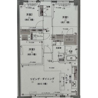 ブランシエラ那覇開南プレミストF17の間取り図