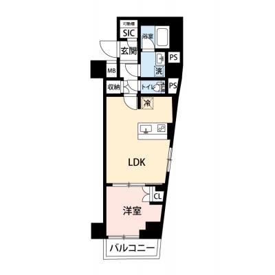 【🎉初期費用オフ｜お得なキャンペーン】【禁煙🚭/Wi-Fi無料🌐】マイナビSTAY東京羽田　303の間取り図