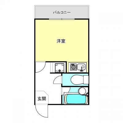 🙈💗駐車場あり🚗🌟コンビニ目の前🌟スーパー・薬局も近い💃🕺【Wi-Fi無制限📶】の間取り図