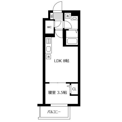 【おためしSALE：入居期間限定のお部屋だからお得！】1日あたり9160円→4580円！（50%OFF） ｜ アットインドーム前AB3の間取り図