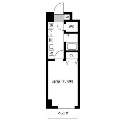 アットイン梅田11の間取り図