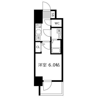 アットインドーム前2-1の間取り図