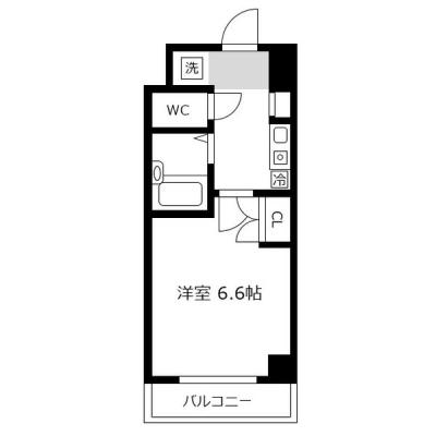 アットイン難波4-1の間取り図
