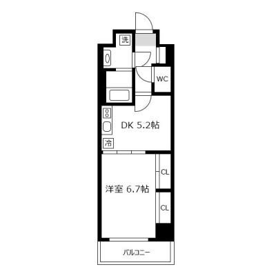 アットイン京都河原町2-1の間取り図