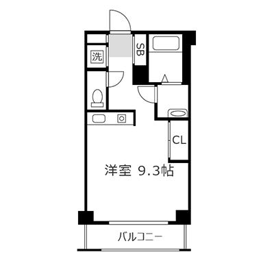 アットイン福島2-1の間取り図