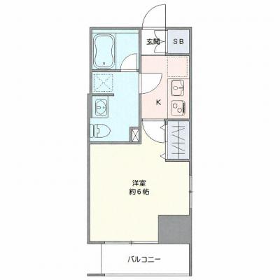 OneLife横浜アイル【★駅近・Wi-Fi無制限・設備充実】の間取り図