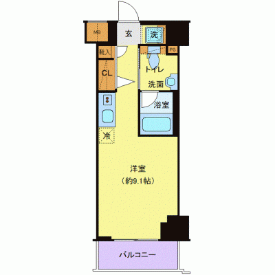 OneLife東神奈川パシエ【★Wi-Fi無制限・バストイレ別・独立洗面台・浴室乾燥機付き】の物件間取り図
