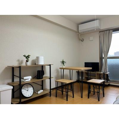 大津赤十字病院近く🏥大津駅・浜大津駅の２路線利用可能🚉家具家電付き✨いちばんちマンスリー大津駅前長等２の間取り図