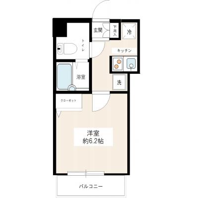 マンスリーステージ成増Ⅱ【インターネット無料！管理費無料！3駅利用可】の間取り図